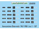 Decals Kennzeichen Österreich - Linz 1 - 1:87