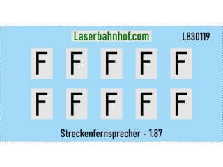 Decals "Streckenfernsprecher" - 1:87