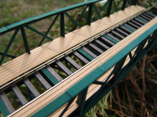 Eisenbahnbrücke H0, 10 Elemente, niedrig, eingleisig