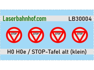 Alte STOP-Tafel klein - 5,6mm