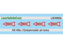 Alte Einbahntafel - links